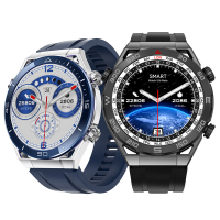 DT Ultra Mate 1.5Inch HD Scherm bluetooth oproep PPG+ECG Hartslag Bloedzuurstofmonitor Ademtraining Slaapmonitor GPS NFC