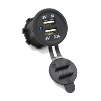 Dual 12v Usb Adapter For Motorbike Auto Without Stator