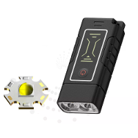 Dual Core LED Zaklamp Waterdicht Lichtgewicht Oplaadbaar Buiten Campers Sterk Licht Lange Bereik Draagbare Sleutelhanger