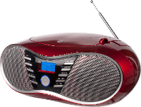 Dual P 60 BT FM CD radio AUX, Bluetooth, USB, FM Rood