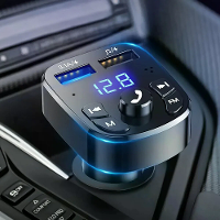 Dual USB Auto MP3 Spelers Snellader FM bluetooth Ontvanger Compatibel 5.0 FM Transmitter USB Flash Drive Plug Auto Kit