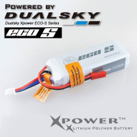 Dualsky Xpower Eco S Series 3s 11.1V 800mah 25c Jst Lipo Battery