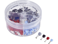 Vogt Verbindungstechnik 737023 Assortiment dubbele adereindhulzen 0.75 Mm², 1 mm², 1.5 Mm², 2.5 Mm² Deels geïsoleerd Wit, Geel, Rood, Blauw 200 stuk(s)