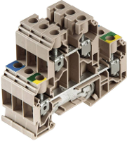 Dubbeldeksdoorgangsklem WeidmÃ¼ller WDK 10 SET BCD 1415540000 Beige 1 stuks
