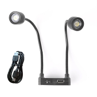 Dubbele Hoofd LED Microscoop Lamp met Verstelbare Helderheid en Hoge Luminositeit van 60000LM voor Soldeerwerk, Industri