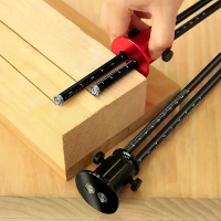 Dubbele Hoofd Wieldemarkeer Gereedschap Aluminium Legering Parallel Houtbewerking Tool Metrische Inch Schaal Vervangbaar