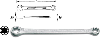 Hazet 609 E14XE18 609 E14XE18 Dubbele ringsleutel 12.9   16.7 Mm