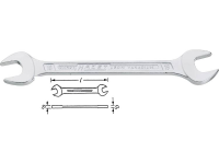 Hazet 450N 22X24 450N Dubbele steeksleutel Sleutelbreedte (metrisch) 22   24 mm