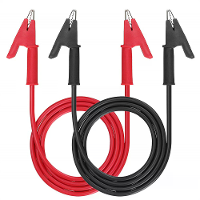 Dubbelzijdige krokodil alligator clips 15A testkabel van 1 meter met koperen klemmen elektrische testaccessoires