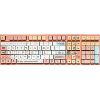Ducky Dimanche One 2 Pro Alice in wonderland Witte Led, PBT Dye Sub keycaps, QUACK Mechanics