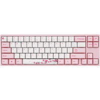 Ducky MIYA Pro Sakura V1 toetsenbord 65%, roze leds, Dye Sub PBT keycaps