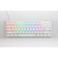 Ducky One 3 Classic Pure White Mini toetsenbord RGB led, Double shot PBT, Hot swappable, QUACK Mechanics, 60%