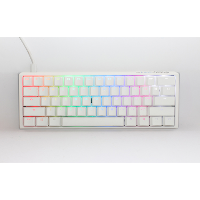 Ducky One 3 Classic Pure White Mini toetsenbord RGB led, Double shot PBT, Hot swappable, QUACK Mechanics, 60%
