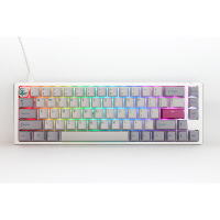Ducky One 3 Mist Grey SF toetsenbord RGB led, Double shot PBT, Hot swappable, QUACK Mechanics, 65%
