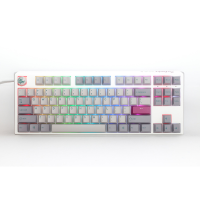 Ducky One 3 Mist Grey TKL RGB led, Double shot PBT, Hot swappable, QUACK Mechanics, 80%
