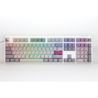 Ducky One 3 Mist Grey toetsenbord RGB led, Double shot PBT, Hot swappable, QUACK Mechanics