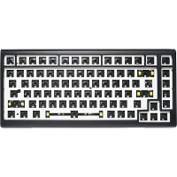 Ducky ProjectD Tinker 75 met QMK/VIA toetsenbord Barebone. RGB led, Hot swappable, Gasket mount, 75%