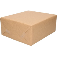 2X Inpakpapier/cadeaupapier kraft bruin rollen 500 x 70 cm