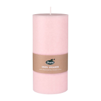 Duni cilinderkaarsen/stompkaarsen   roze   15 x 7 cm   50 branduren   geurloze kaarsen
