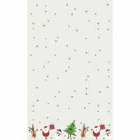 Kerst thema papieren tafelkleed/tafellaken 138 x 220 cm