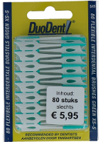 Duodent Flexibele Interdentale Borstels Groen XS S