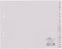 Durable 6500 Register DIN A4 A Z Polypropyleen Grijs 20 tabbladen Bedrukte tabs 650010