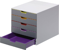 Durable Ladebox VARICOLOR 5   7605 760527 Grijs DIN A4, DIN C4, Folio, Letter Aantal lades: 5