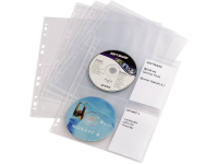 Durable Cd/dvd Hulzen Met Inschuifvakken 5238 19 Transparant 4 Cds/dvds
