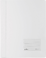 Durable DURALUX 268002 Snelhechtmap Wit DIN A4+ Etiketvenster (90 x 57 mm), Scheurbescherming, Binnentas (achterkant)