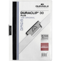 Durable Klemmap DURACLIP® PLUS 30 221302 DIN A4 Wit