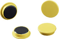 Durable Magneet 475304 (Ø) 32 mm Rond Geel 1 set(s) 475304
