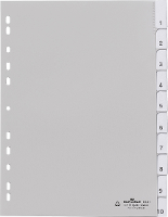 Durable Register 6441 DIN A4 1 10 Polypropyleen Wit 10 tabbladen 644102