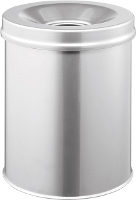 Durable SAFE rund 15 330523 Prullenbak 15 l (Ø x h) 260 mm x 357 mm Staal Zilver 1 stuk(s)