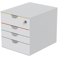 Durable VARICOLOR MIX 4 SAFE   7626 762627 Ladebox Grijs DIN A4, DIN C4 Aantal lades: 4