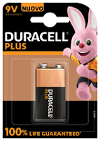 Duracell Plus 9V Alkaline Batterij