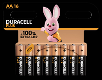 Duracell Plus AA CP16 AA batterij (penlite) Alkaline 1.5 V 16 stuk(s)