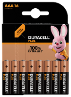 Duracell Plus AAA CP16 AAA batterij (potlood) Alkaline 1.5 V 16 stuk(s)
