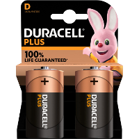 Duracell Plus Alkaline D batterijen