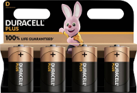 Duracell Plus D K4 D batterij (mono) Alkaline 1.5 V 4 stuk(s)