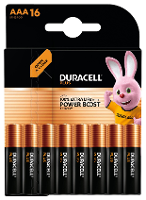Duracell Plus Power Boost MN2400 AAA batterij (potlood) 1.5 V 16 stuk(s)