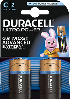 C batterij (baby) Duracell Ultra LR14 Alkaline 1.5 V 2 stuks
