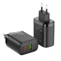 DUX DUCIS Super Si Chip Mini 65W Wall Charger Dual 65W USB C PPS PD3.0 QC3.0 FCP SCP Snel Opladen Adapter EU Plug Snel O