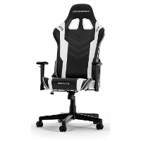 DXRacer PRINCE L Black & White PVC Leather gamestoel