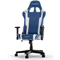 DXRacer PRINCE L Blue & White PVC Leather gamestoel