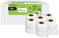 DYMO 2177563 Rol met etiketten 25 x 54 mm Wit 6000 stuk(s) Permanent hechtend Verzendetiketten