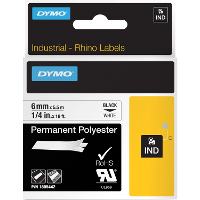 Dymo IND labels van permanente polyester 6 mm x 5,5 m printlint