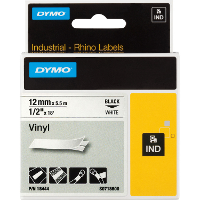 Dymo IND vinyllabels 12mm x 5,5m printlint