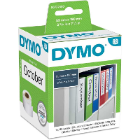 Dymo LW ringmaplabels, groot, 59 mm x 190 mm label