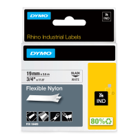 IND labels van flexibele nylon 19mm x 3,5m
