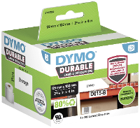 DYMO Rol met etiketten 102 x 59 mm Polypropyleen folie Wit 300 stuk(s) Permanent hechtend 2112290 Universele etiketten, Adresetiketten